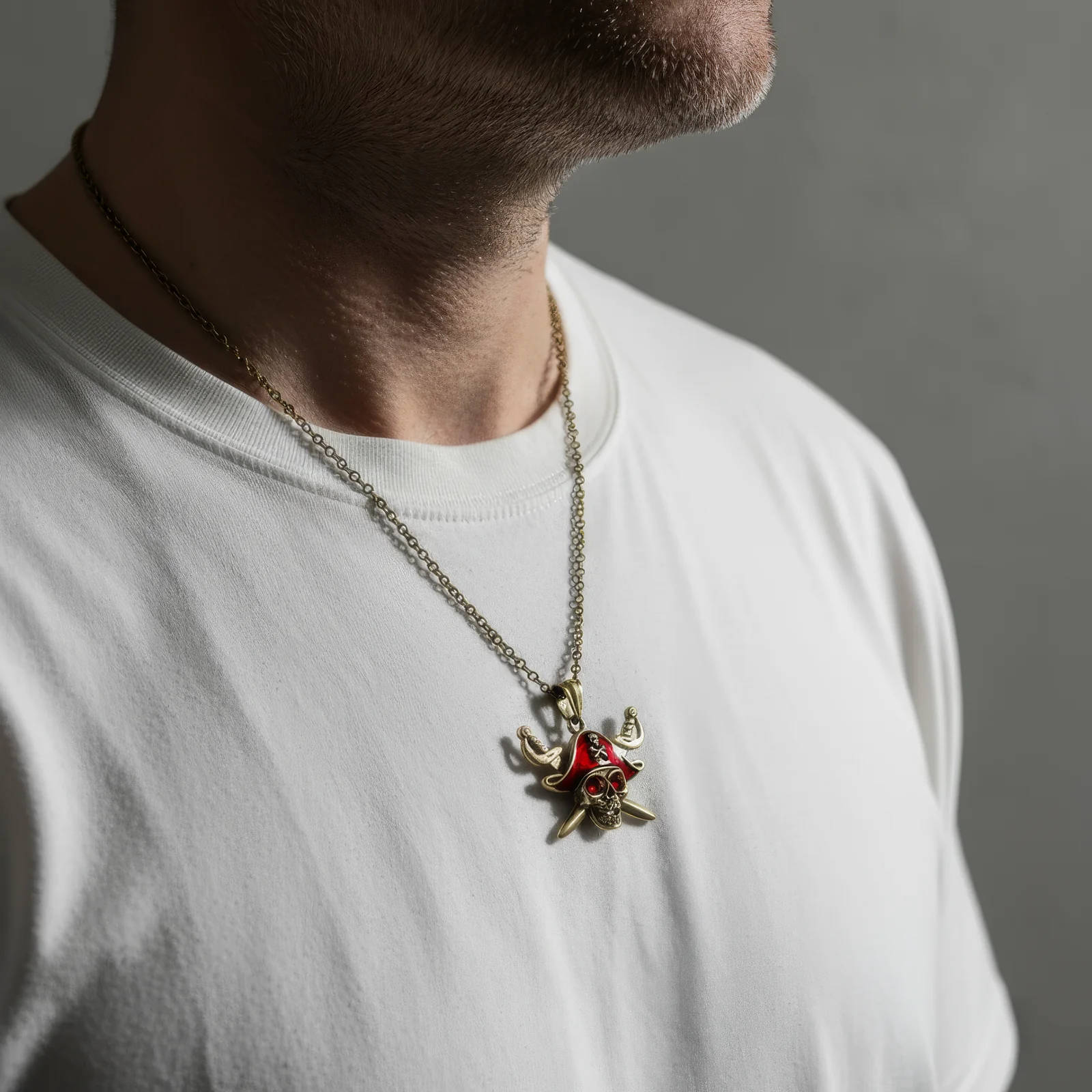 Ruby Skull Necklace - Image 3