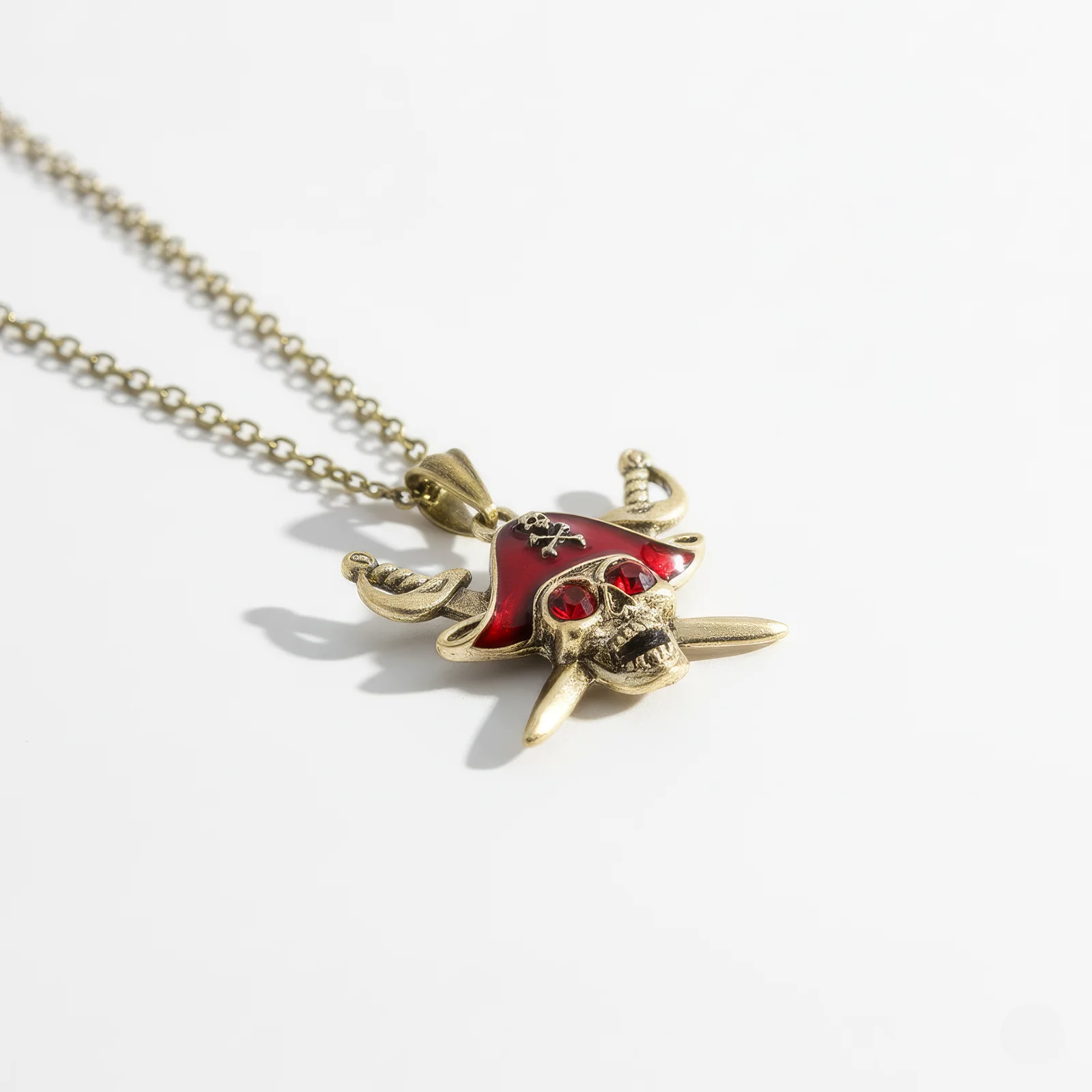 Ruby Skull Necklace - Image 4